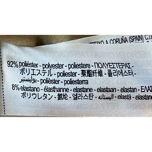 NWT Zara Garment Dye Faux Suede Short Double Breasted Cropped Trench Style Coat - Picture 16 of 16